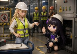 Sie überschreiten ~!のイラスト