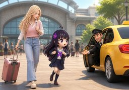 Wir haben es eilig.のイラスト