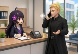 Meine Telefonnummer lautet ~.のイラスト
