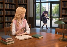 Ich bin in ~.のイラスト