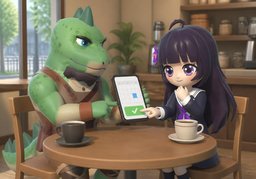 Können wir ~ vereinbaren?のイラスト