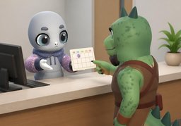 Sollen wir ~ vereinbaren?のイラスト