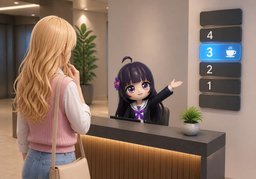 Auf welcher Etage liegt ~?のイラスト