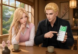 Auf ~ bin ich erreichbar.のイラスト