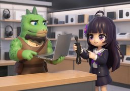 Wie lade ich ~ auf?のイラスト