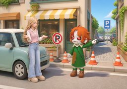 Wo kann ich parken?のイラスト