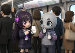 ~ ist verspätet.のイラスト