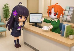 Ich kann ~ nachholen.のイラスト