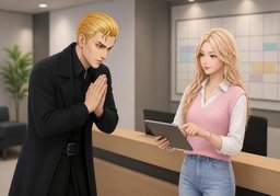 Entschuldigen Sie ~ die Umstände.のイラスト