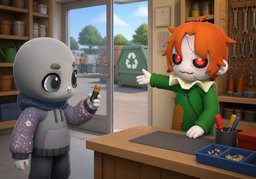 Wie entsorgt man ~?のイラスト