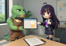 Können wir ~ besprechen?のイラスト