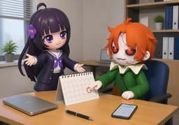 Sollen wir ~ festlegen?のイラスト