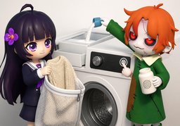 Wie wäscht man ~?のイラスト