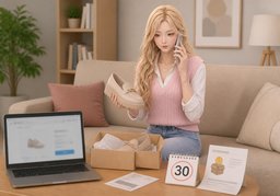 Wie sind die Rückgabebedingungen für ~?のイラスト