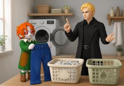 Färbt ~ ab?のイラスト