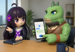 Ich habe ~ eingetragen.のイラスト