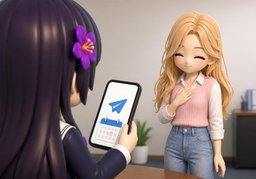 Ich schicke es Ihnen ~.のイラスト