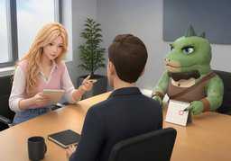 Darf ich kurz nachhaken?のイラスト