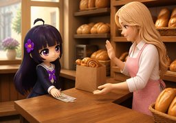 Ich bezahle mit ~.のイラスト