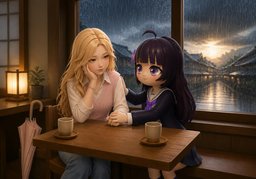 Auf Regen folgt Sonnenschein.のイラスト