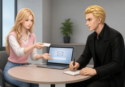 Bitte benachrichtigen Sie mich per ~.のイラスト