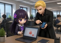 Ich habe keinen Zugriff auf ~.のイラスト