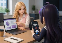 Könnten Sie ~ als Audio zur Verfügung stellen?のイラスト