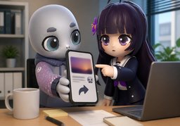 Darf ich ~ weiterverbreiten?のイラスト