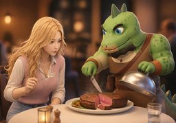 Wie ist ~ gebraten?のイラスト