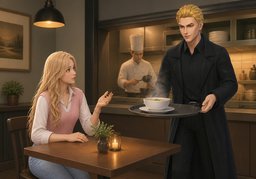 Kann ~ warm serviert werden?のイラスト