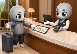 Kann ich ~ dazu buchen?のイラスト