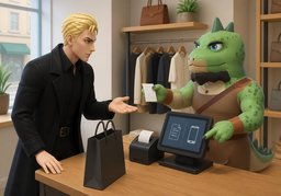 Können Sie ~ ausstellen?のイラスト