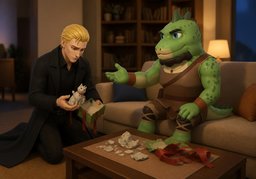 Kannst du mir verzeihen?のイラスト