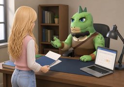 Kann ich ~ nachreichen?のイラスト