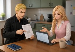 Kann ~ überwiesen werden?のイラスト