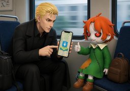 Kann man ~ offline speichern?のイラスト