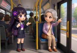 An ~ muss ich aussteigen?のイラスト