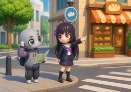 In welcher Straße ist ~?のイラスト