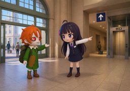 Welcher Ausgang ist der nächstgelegene zu ~?のイラスト