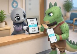 Könnten Sie um ~ vorbeikommen?のイラスト