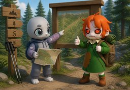 Ich bin dabei.のイラスト