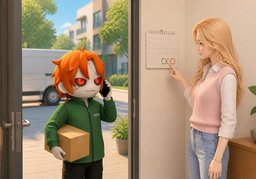 Könnte ~ verschoben werden?のイラスト