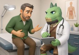 Die Beschwerden bestehen seit ~.のイラスト