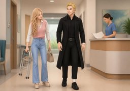 Wie ist ~ nach der Entlassung?のイラスト