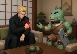 Der Schmerz strahlt in ~ aus.のイラスト