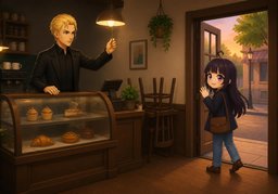 Die Öffnungszeiten sind ~.のイラスト