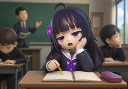 지루하다のイラスト