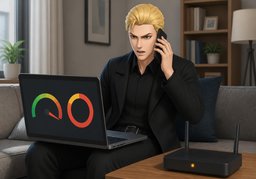 Ist ~ gedrosselt?のイラスト