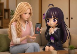 Ich habe ~ vorläufig geblockt.のイラスト