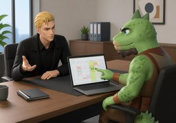 Ich antworte bis ~.のイラスト